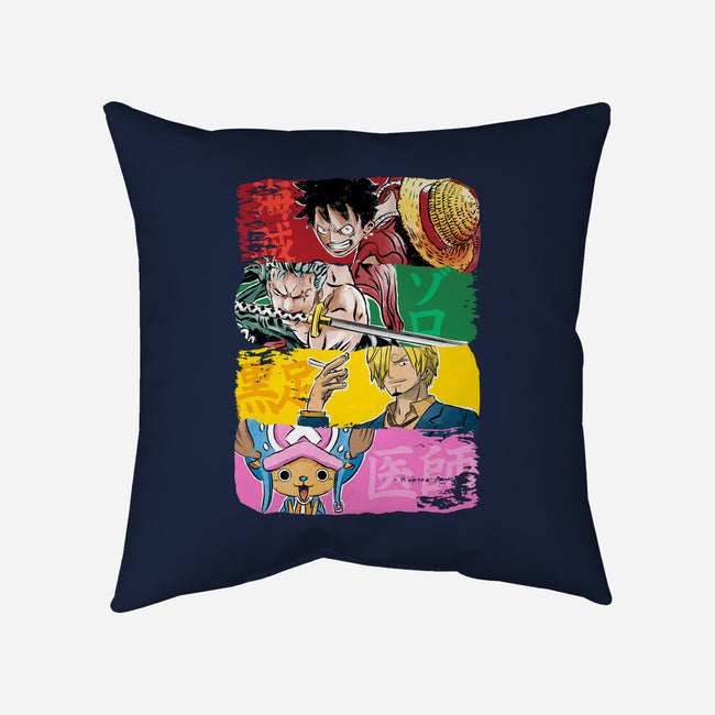 Pirate Brushstrokes-None-Removable Cover w Insert-Throw Pillow-DrMonekers