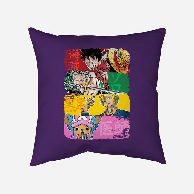 Pirate Brushstrokes-None-Removable Cover w Insert-Throw Pillow-DrMonekers