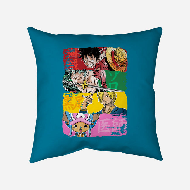 Pirate Brushstrokes-None-Removable Cover w Insert-Throw Pillow-DrMonekers