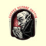 Coffee Before Coffin-None-Adjustable Tote-Bag-glitchygorilla
