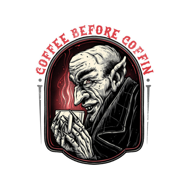 Coffee Before Coffin-Youth-Crew Neck-Sweatshirt-glitchygorilla