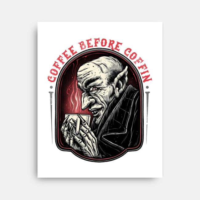 Coffee Before Coffin-None-Stretched-Canvas-glitchygorilla