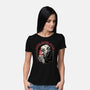 Coffee Before Coffin-Womens-Basic-Tee-glitchygorilla