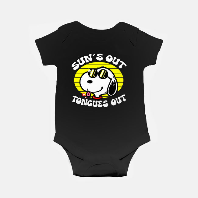 Sun's Out Tongues Out-Baby-Basic-Onesie-krisren28