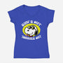Sun's Out Tongues Out-Womens-V-Neck-Tee-krisren28