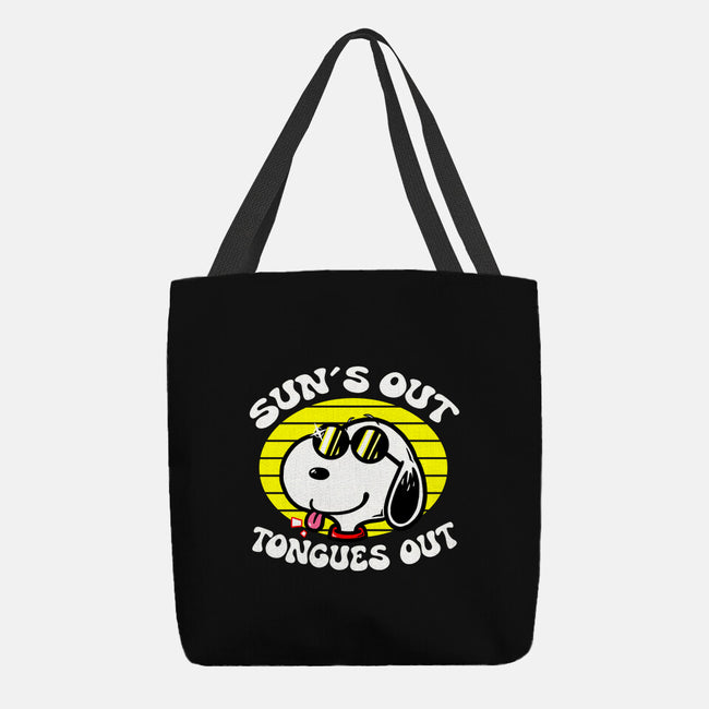 Sun's Out Tongues Out-None-Basic Tote-Bag-krisren28