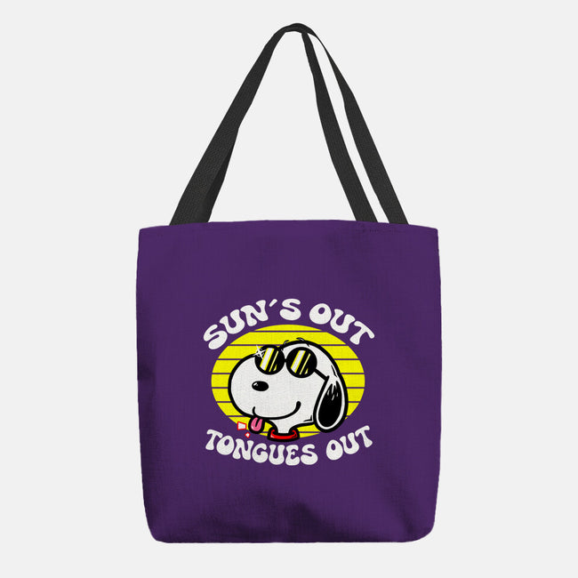 Sun's Out Tongues Out-None-Basic Tote-Bag-krisren28