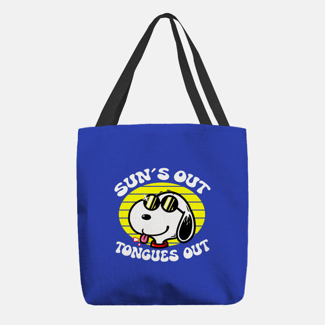 Sun's Out Tongues Out-None-Basic Tote-Bag-krisren28