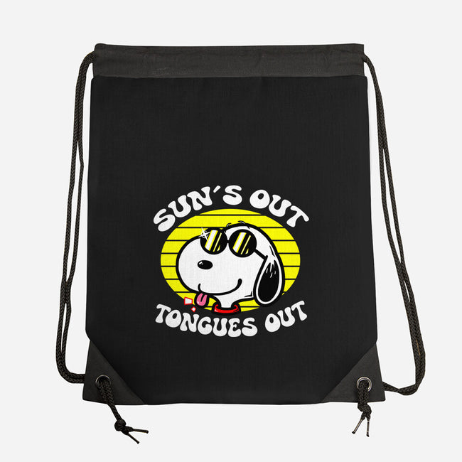Sun's Out Tongues Out-None-Drawstring-Bag-krisren28