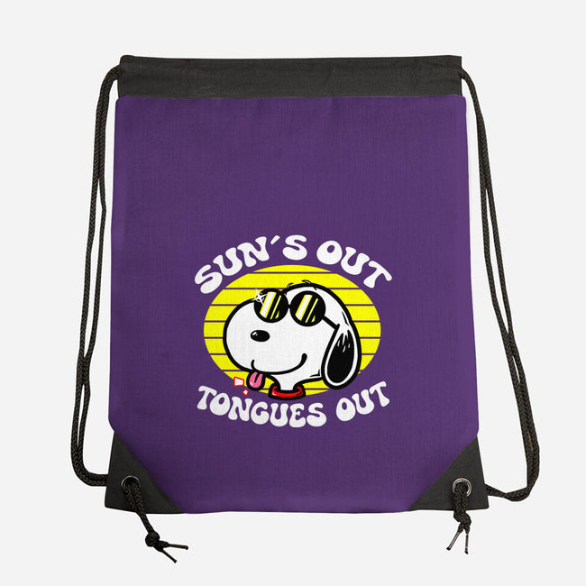 Sun's Out Tongues Out-None-Drawstring-Bag-krisren28