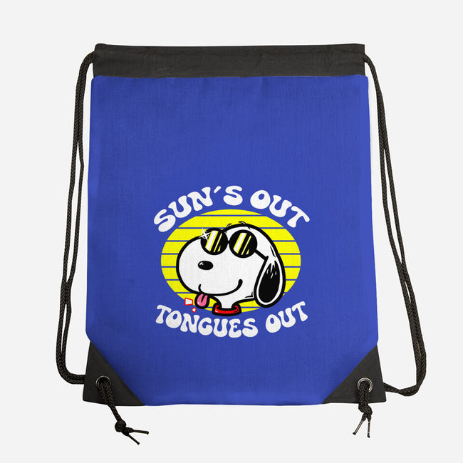 Sun's Out Tongues Out-None-Drawstring-Bag-krisren28
