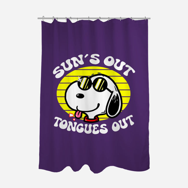Sun's Out Tongues Out-None-Polyester-Shower Curtain-krisren28
