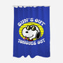 Sun's Out Tongues Out-None-Polyester-Shower Curtain-krisren28