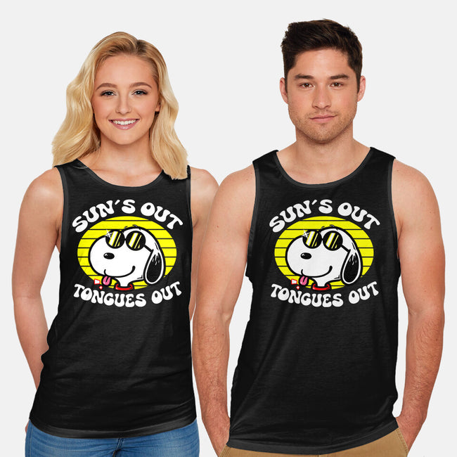 Sun's Out Tongues Out-Unisex-Basic-Tank-krisren28