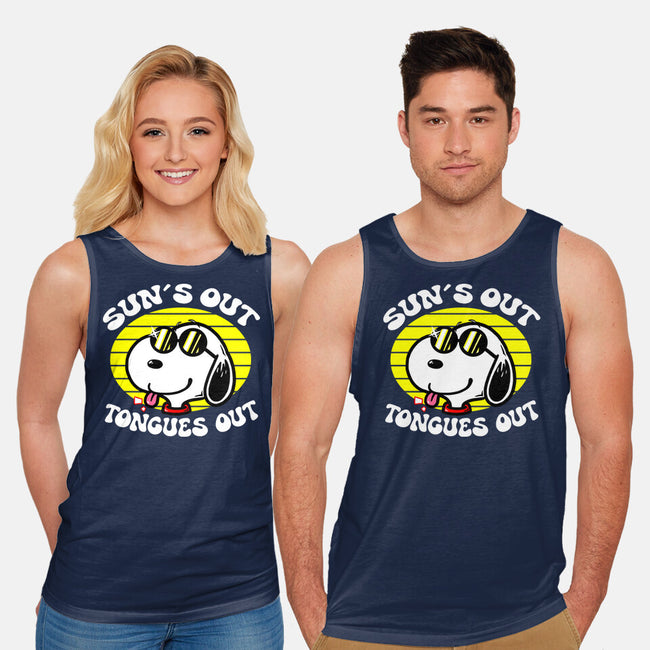 Sun's Out Tongues Out-Unisex-Basic-Tank-krisren28