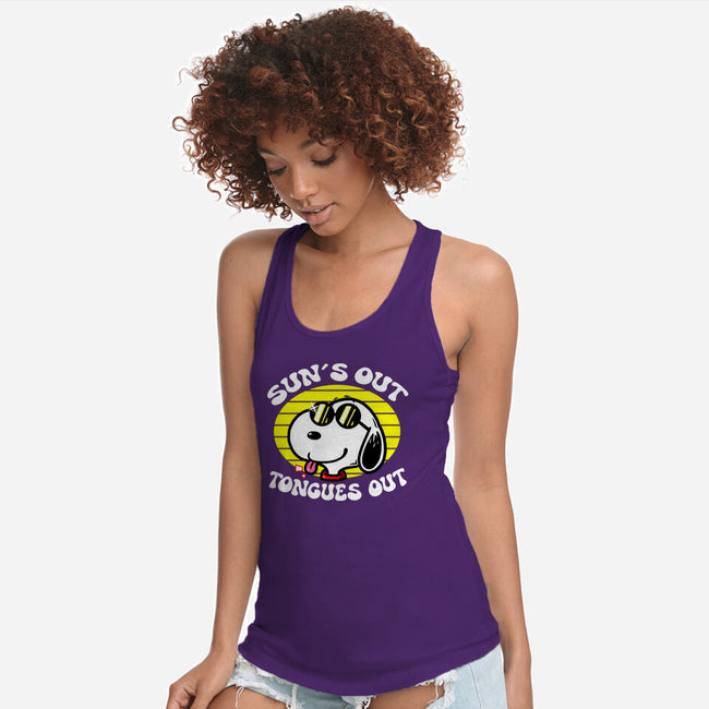 Sun's Out Tongues Out-Womens-Racerback-Tank-krisren28