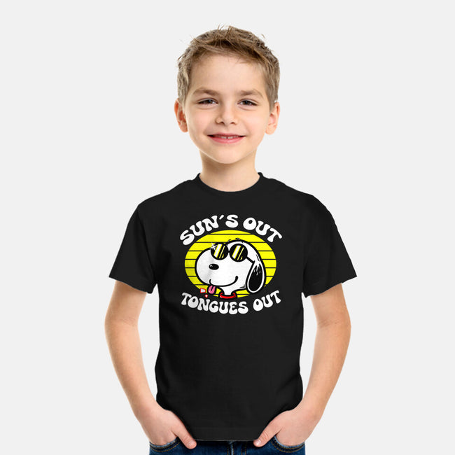 Sun's Out Tongues Out-Youth-Basic-Tee-krisren28