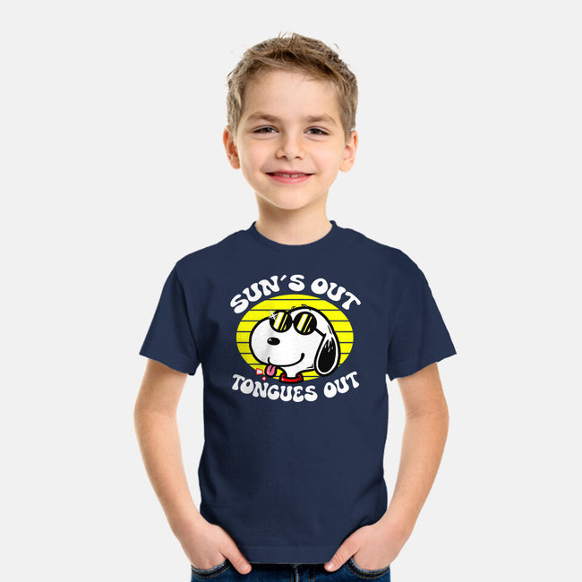 Sun's Out Tongues Out-Youth-Basic-Tee-krisren28