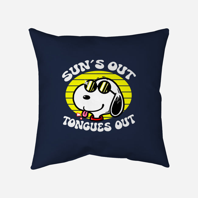 Sun's Out Tongues Out-None-Removable Cover w Insert-Throw Pillow-krisren28
