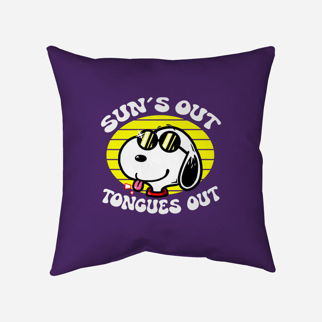 Sun's Out Tongues Out-None-Removable Cover w Insert-Throw Pillow-krisren28