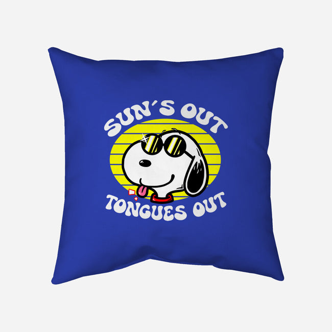 Sun's Out Tongues Out-None-Removable Cover w Insert-Throw Pillow-krisren28