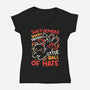 Soft Demon Warm Demon-Womens-V-Neck-Tee-NemiMakeit