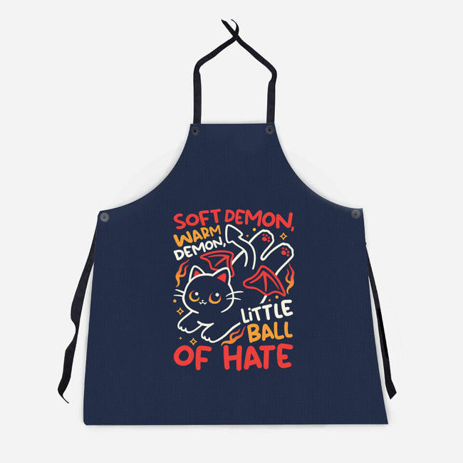 Soft Demon Warm Demon-Unisex-Kitchen-Apron-NemiMakeit