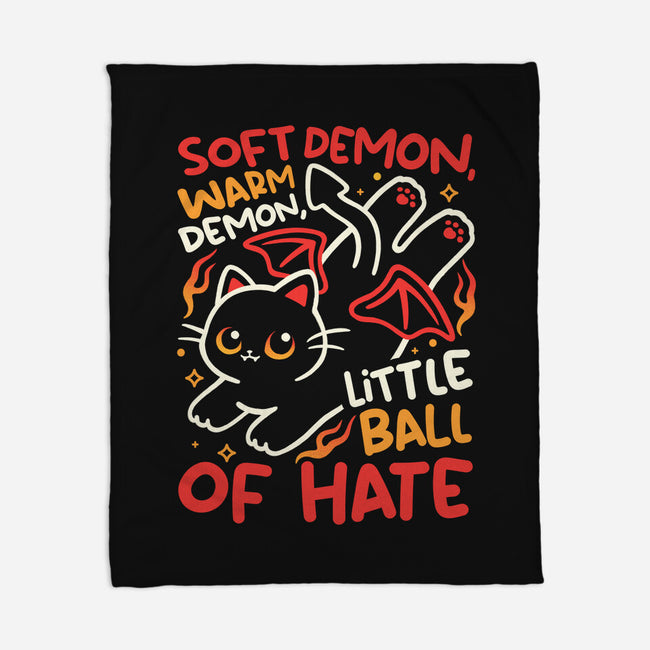 Soft Demon Warm Demon-None-Fleece-Blanket-NemiMakeit