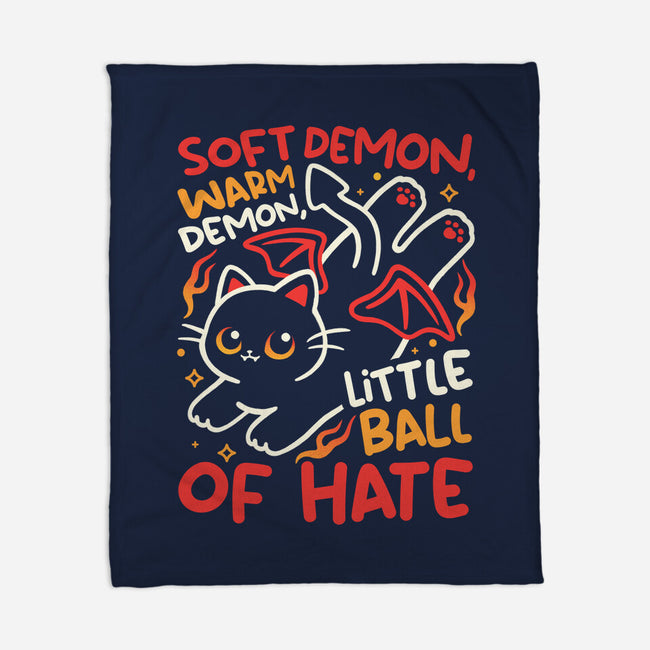 Soft Demon Warm Demon-None-Fleece-Blanket-NemiMakeit