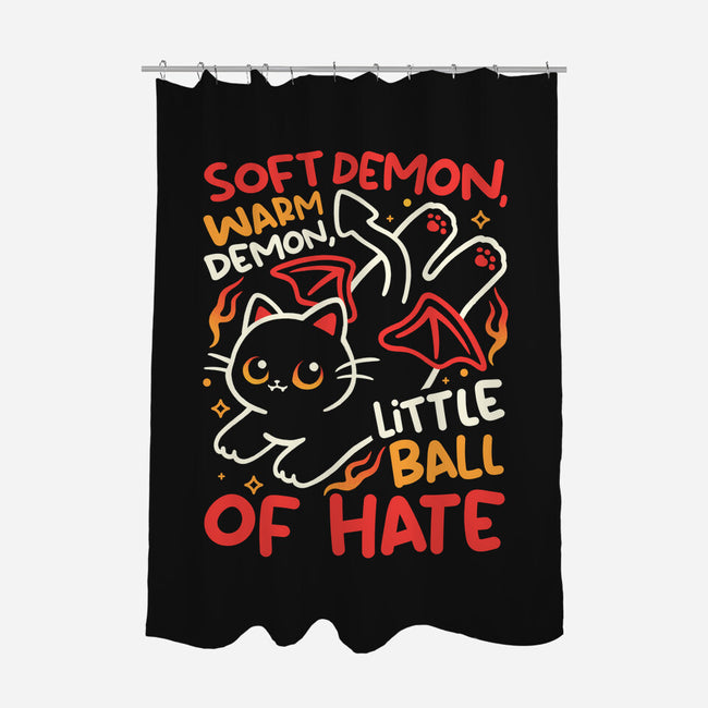 Soft Demon Warm Demon-None-Polyester-Shower Curtain-NemiMakeit