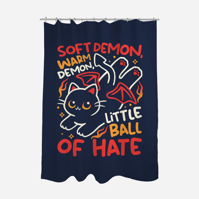 Soft Demon Warm Demon-None-Polyester-Shower Curtain-NemiMakeit