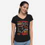 Soft Demon Warm Demon-Womens-V-Neck-Tee-NemiMakeit