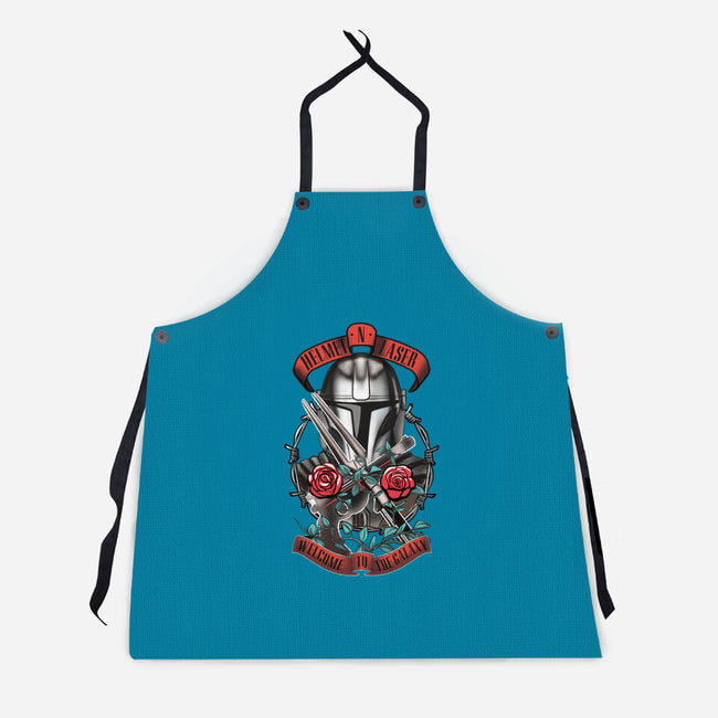 Helmet N Laser-Unisex-Kitchen-Apron-Samuel