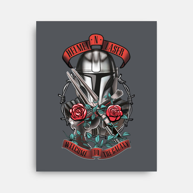 Helmet N Laser-None-Stretched-Canvas-Samuel