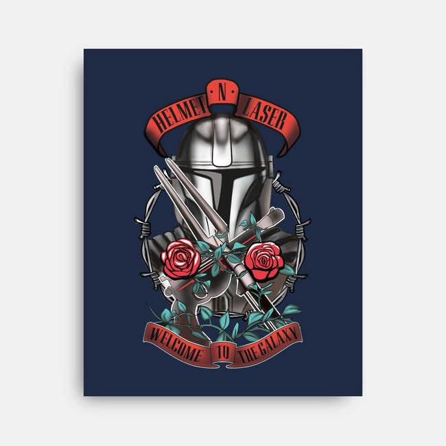 Helmet N Laser-None-Stretched-Canvas-Samuel