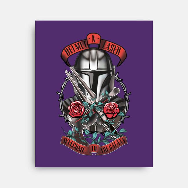 Helmet N Laser-None-Stretched-Canvas-Samuel