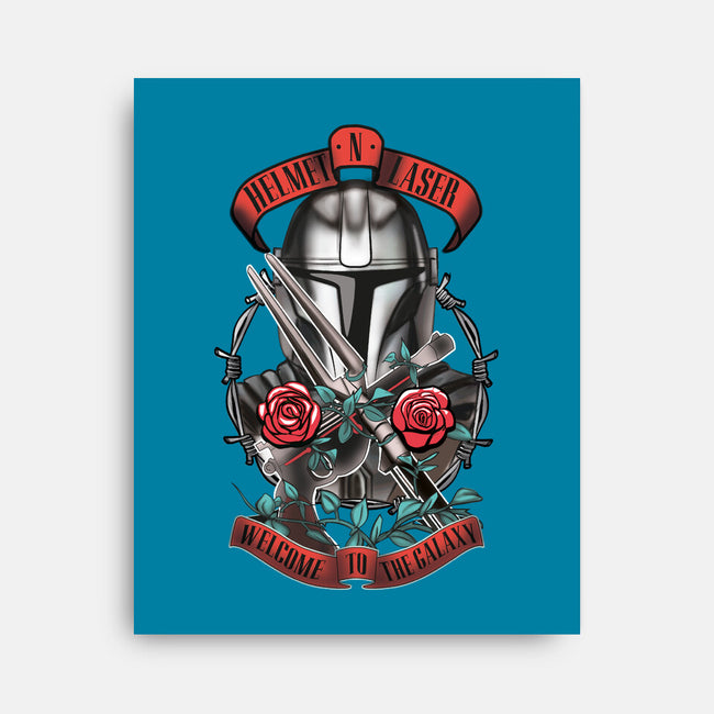 Helmet N Laser-None-Stretched-Canvas-Samuel