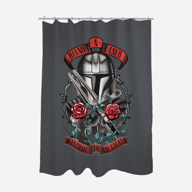 Helmet N Laser-None-Polyester-Shower Curtain-Samuel