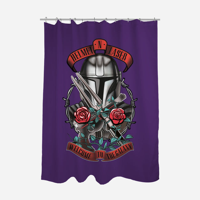 Helmet N Laser-None-Polyester-Shower Curtain-Samuel