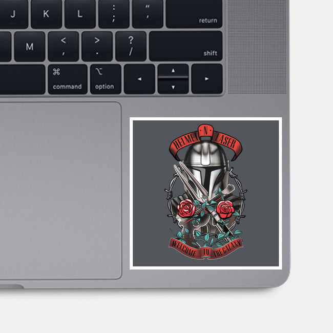 Helmet N Laser-None-Glossy-Sticker-Samuel