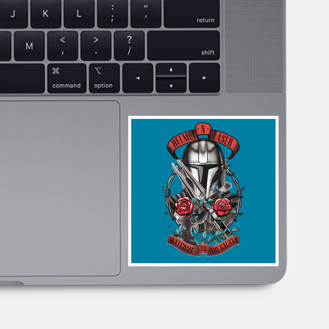 Helmet N Laser-None-Glossy-Sticker-Samuel