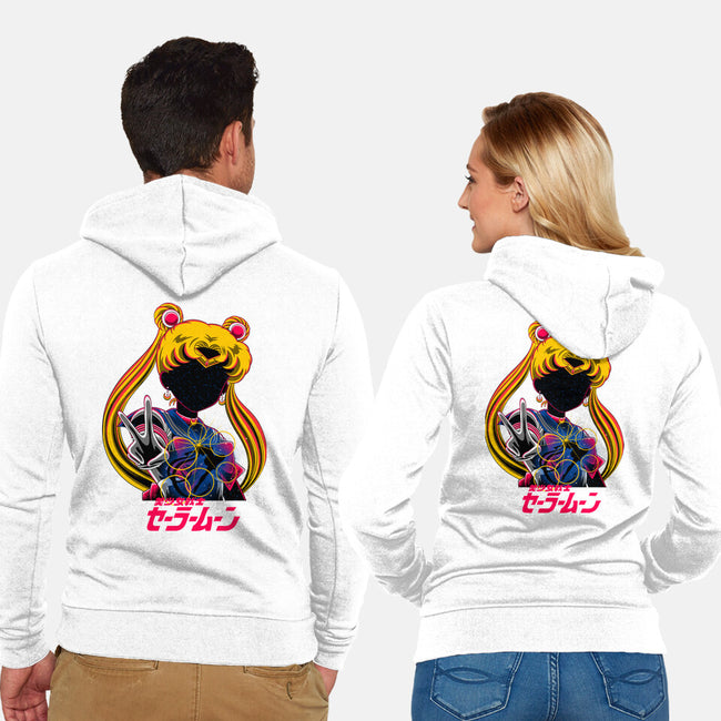Moon Princess Galaxy-Unisex-Zip-Up-Sweatshirt-rmatix