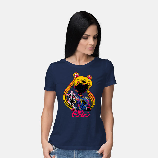 Moon Princess Galaxy-Womens-Basic-Tee-rmatix