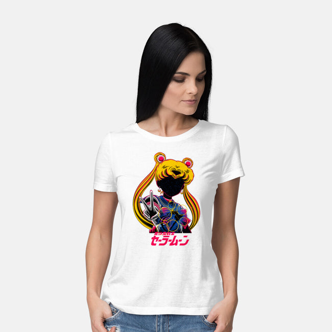 Moon Princess Galaxy-Womens-Basic-Tee-rmatix