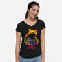 Moon Princess Galaxy-Womens-V-Neck-Tee-rmatix