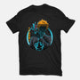 Death God Galaxy-Womens-Fitted-Tee-rmatix