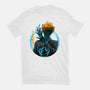 Death God Galaxy-Womens-Fitted-Tee-rmatix