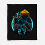 Death God Galaxy-None-Fleece-Blanket-rmatix