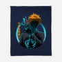 Death God Galaxy-None-Fleece-Blanket-rmatix