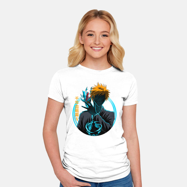 Death God Galaxy-Womens-Fitted-Tee-rmatix